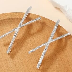 2 piece set of rhinestone hair pins